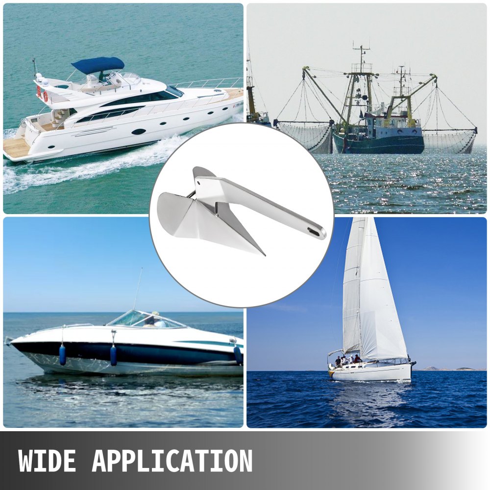 010677911201 - Durable 22 LB Delta Anchor for 28-42 FT Boats