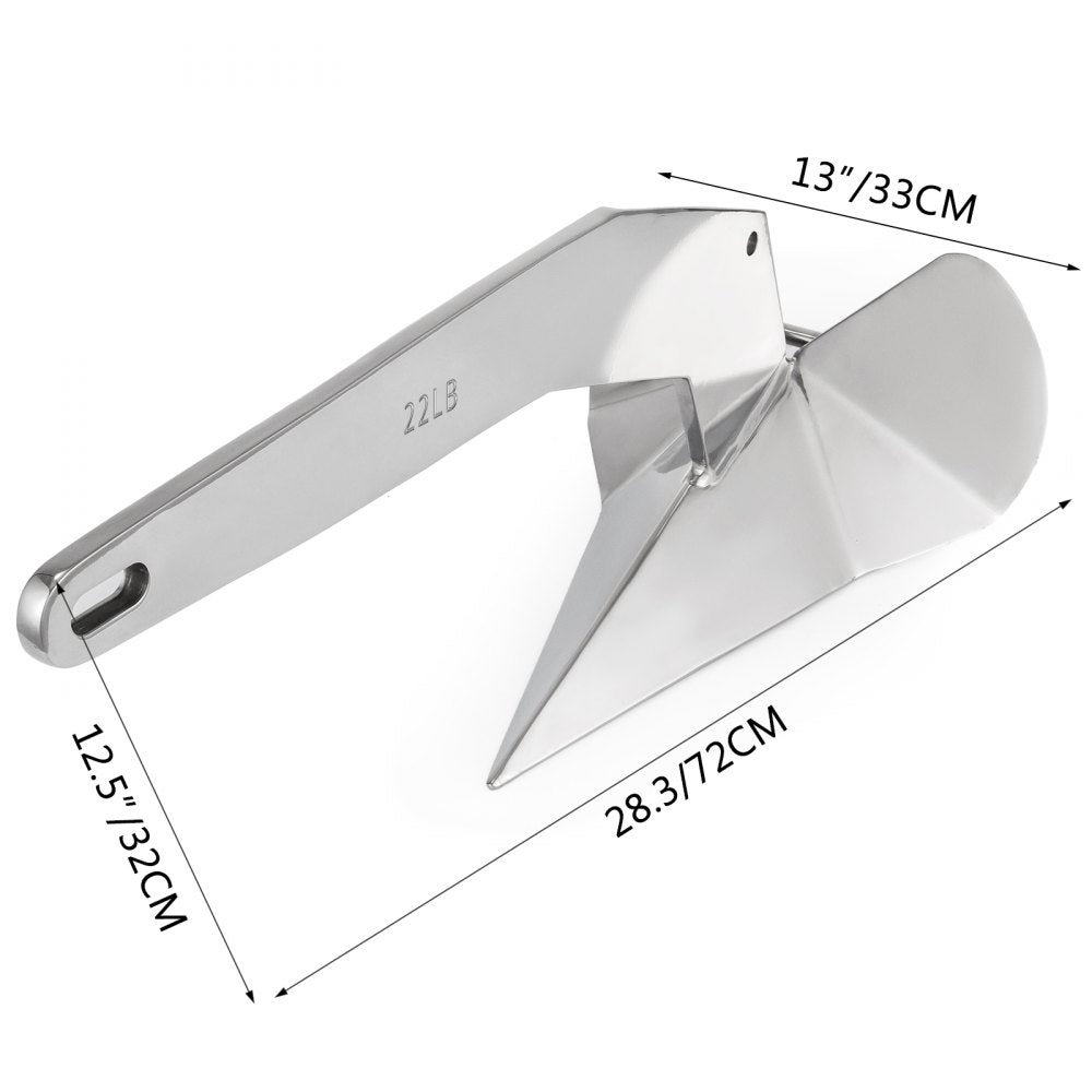 010677911201 - Durable 22 LB Delta Anchor for 28-42 FT Boats