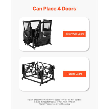 GMZJ01 - Steel Door Storage Rack for 2007-2023 Jeep Wrangler & Gladiator