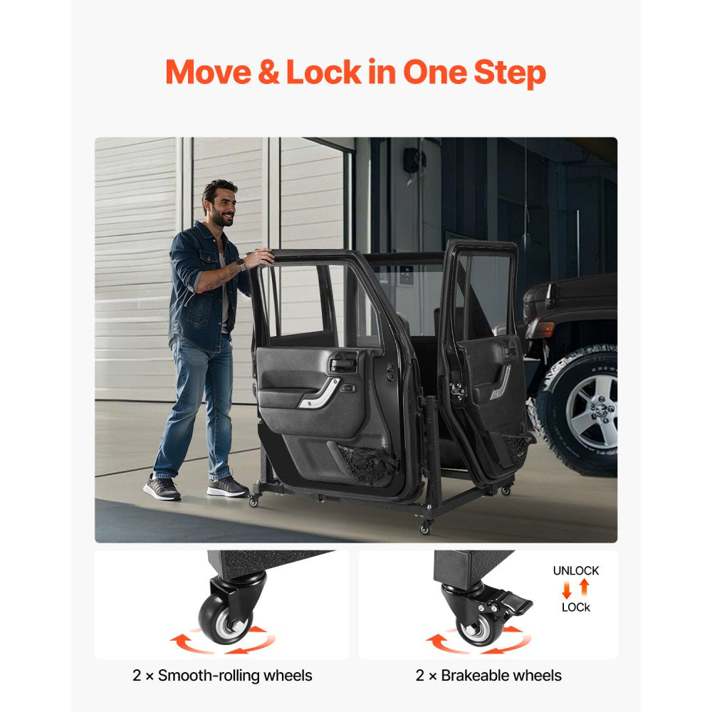 GMZJ01 - Steel Door Storage Rack for 2007-2023 Jeep Wrangler & Gladiator