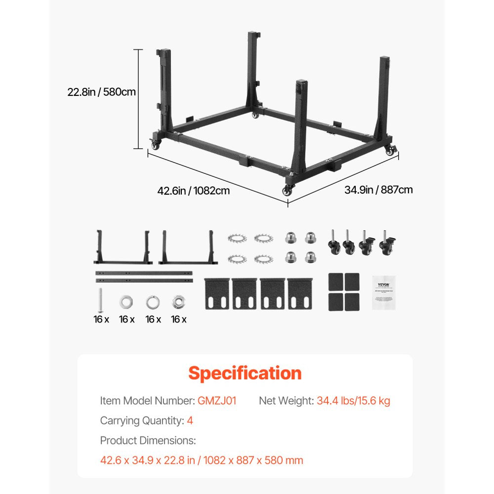 GMZJ01 - Steel Door Storage Rack for 2007-2023 Jeep Wrangler & Gladiator