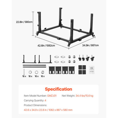 GMZJ01 - Steel Door Storage Rack for 2007-2023 Jeep Wrangler & Gladiator