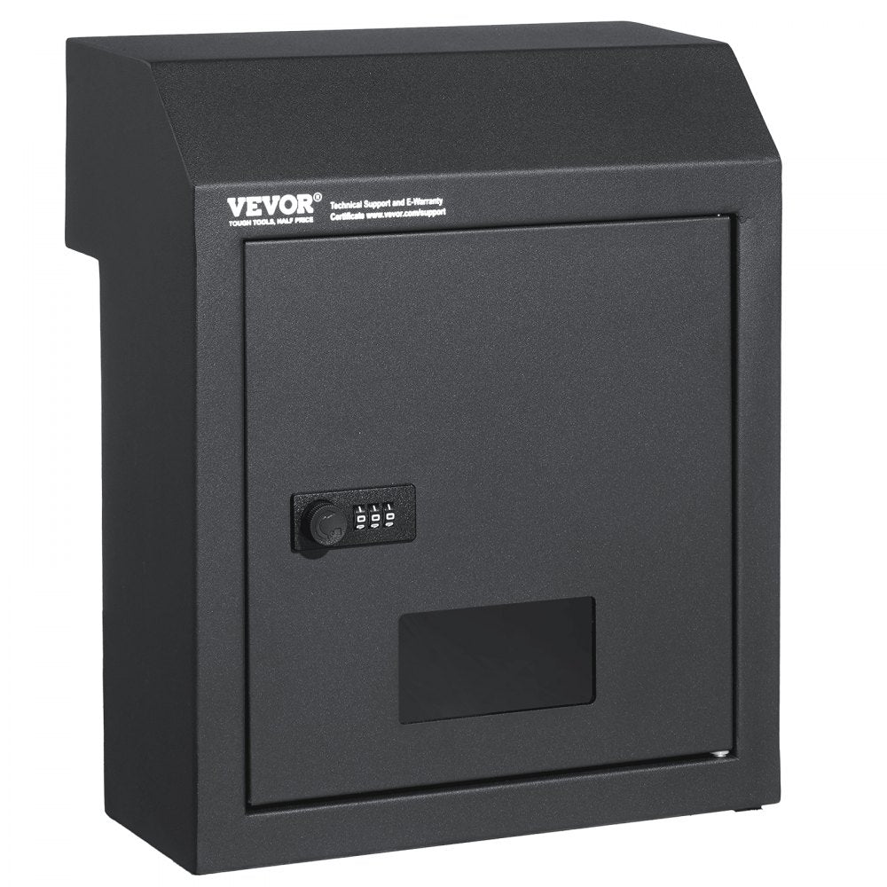 MA074 - Heavy-Duty Dark Gray Key Drop Box with Rainproof Design