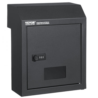 MA074 - Heavy-Duty Dark Gray Key Drop Box with Rainproof Design