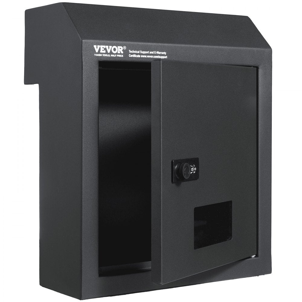 MA074 - Heavy-Duty Dark Gray Key Drop Box with Rainproof Design