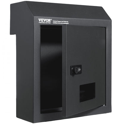 MA074 - Heavy-Duty Dark Gray Key Drop Box with Rainproof Design