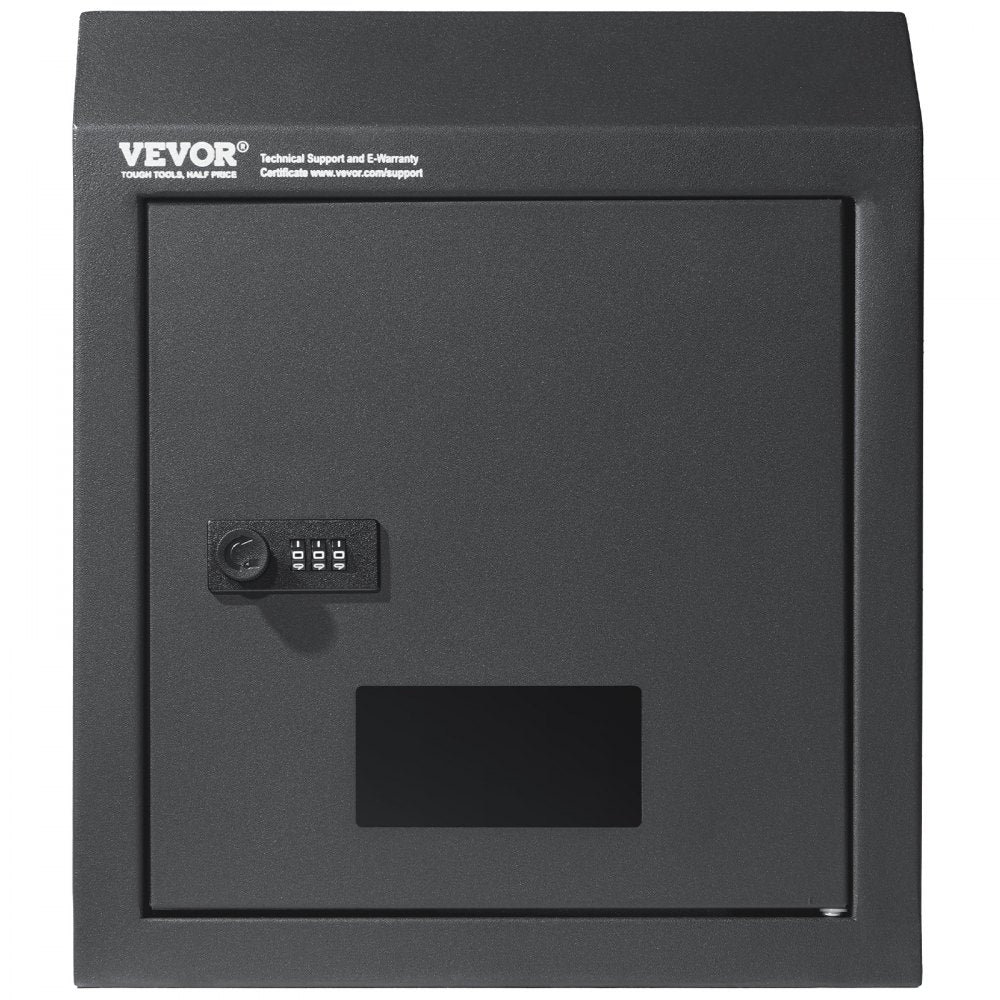 MA074 - Heavy-Duty Dark Gray Key Drop Box with Rainproof Design