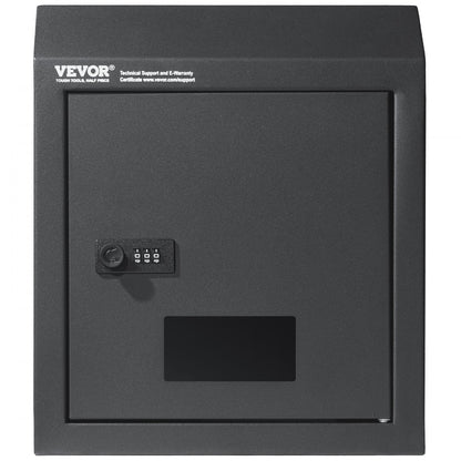 MA074 - Heavy-Duty Dark Gray Key Drop Box with Rainproof Design
