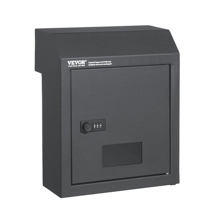 MA074 - Heavy-Duty Dark Gray Key Drop Box with Rainproof Design