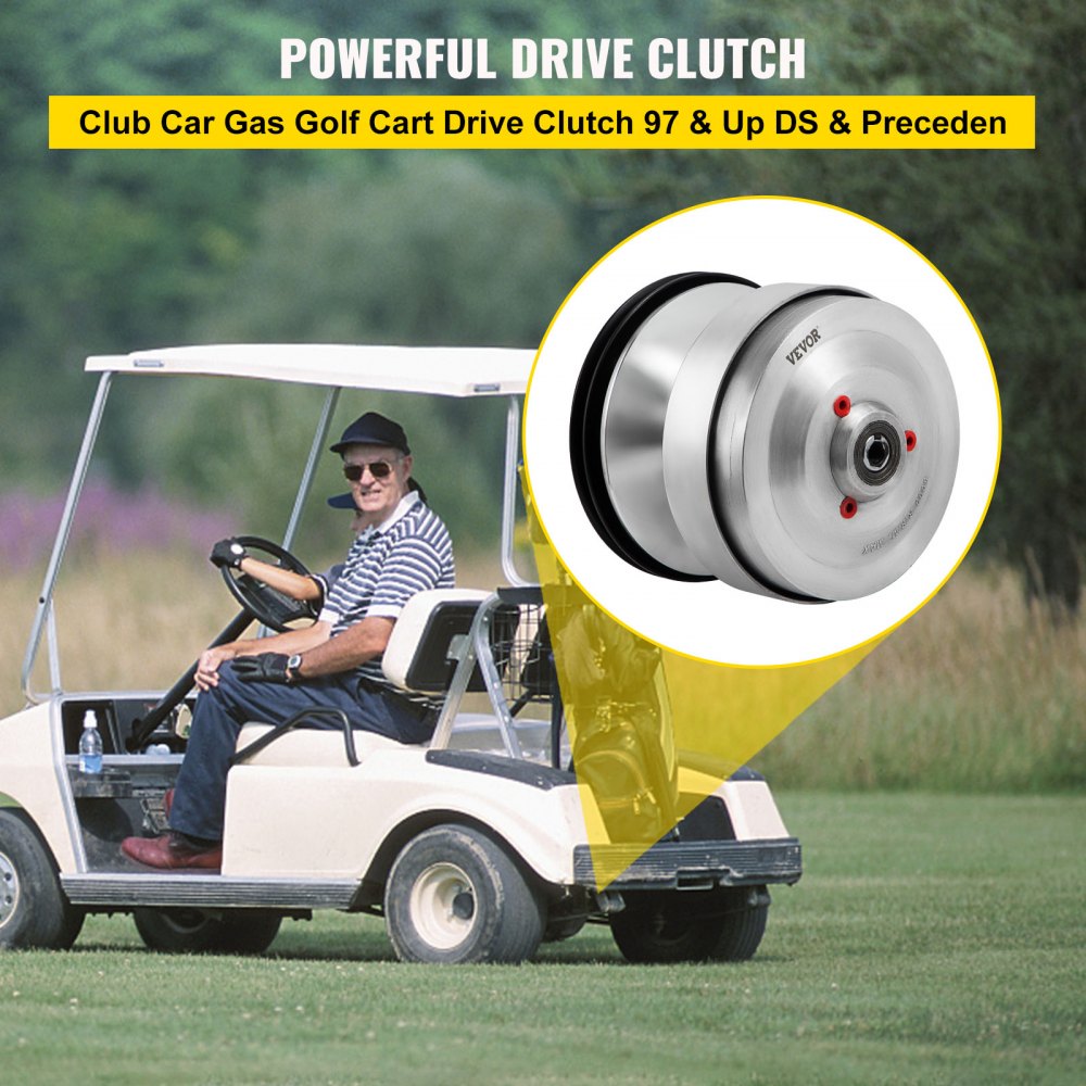 VV-DC-CP0020 - Durable Club Car Gas Golf Cart Drive Clutch, Fits Multiple Models