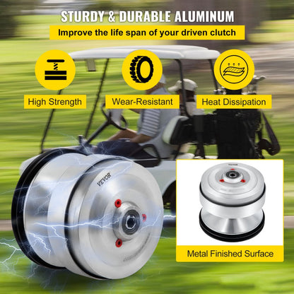VV-DC-CP0020 - Durable Club Car Gas Golf Cart Drive Clutch, Fits Multiple Models