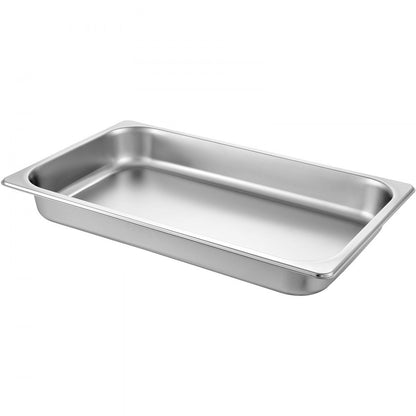 010529800149 - 6 Pack 20.9" Stainless Steel Steam Table Pans for Versatile Serving