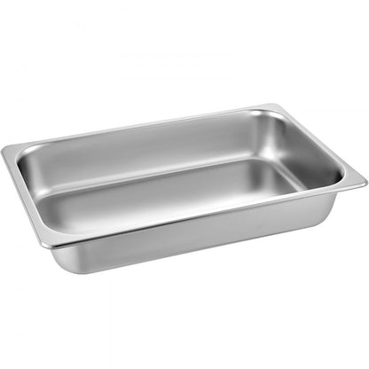 010337801401 - 4-Pack Insulated Stainless Steel Steam Table Pans, 20.9 x 12.8 Inch