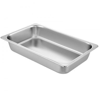 010371864161 - Stainless Steel Steam Table Pans 20.9 x 12.8 x 3.9 Inches