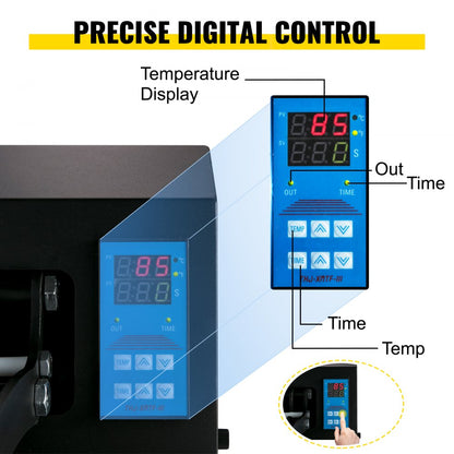 010594268421 - 5.5" Cap Heat Press & 53" Vinyl Cutter Set