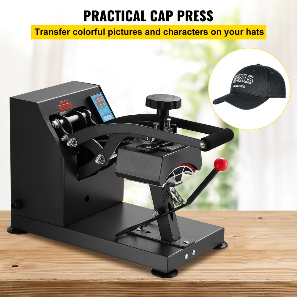 010459222276 - VEVOR 3.5" x 5.5" Hat Press with Digital Controller