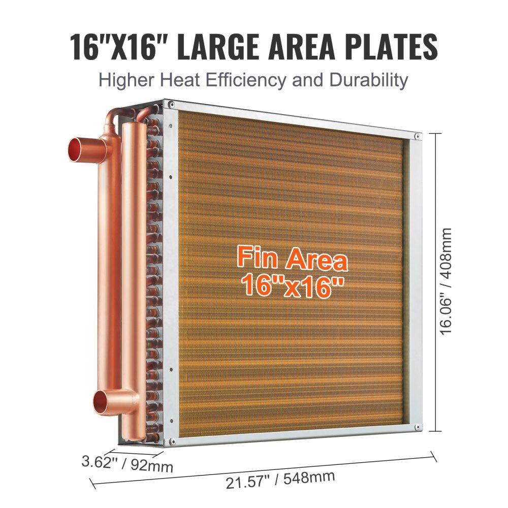 C16×16 - Durable 16"x16" Heat Exchanger for Efficient Heat Transfer