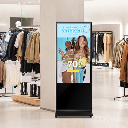 DC-A55ZN-A - 55" Touchscreen Digital Signage Kiosk with Split Screen Display