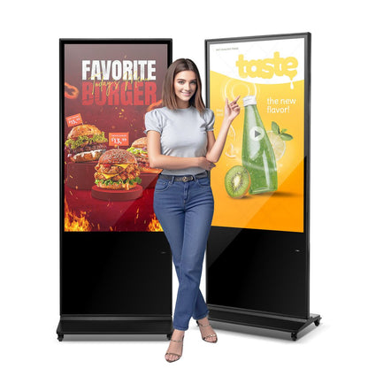 DC-A55ZN-A - 55" Touchscreen Digital Signage Kiosk with Split Screen Display
