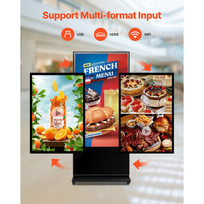 DC-A65ZN-A - 65" Touchscreen Digital Signage Kiosk with Split-Screen Feature