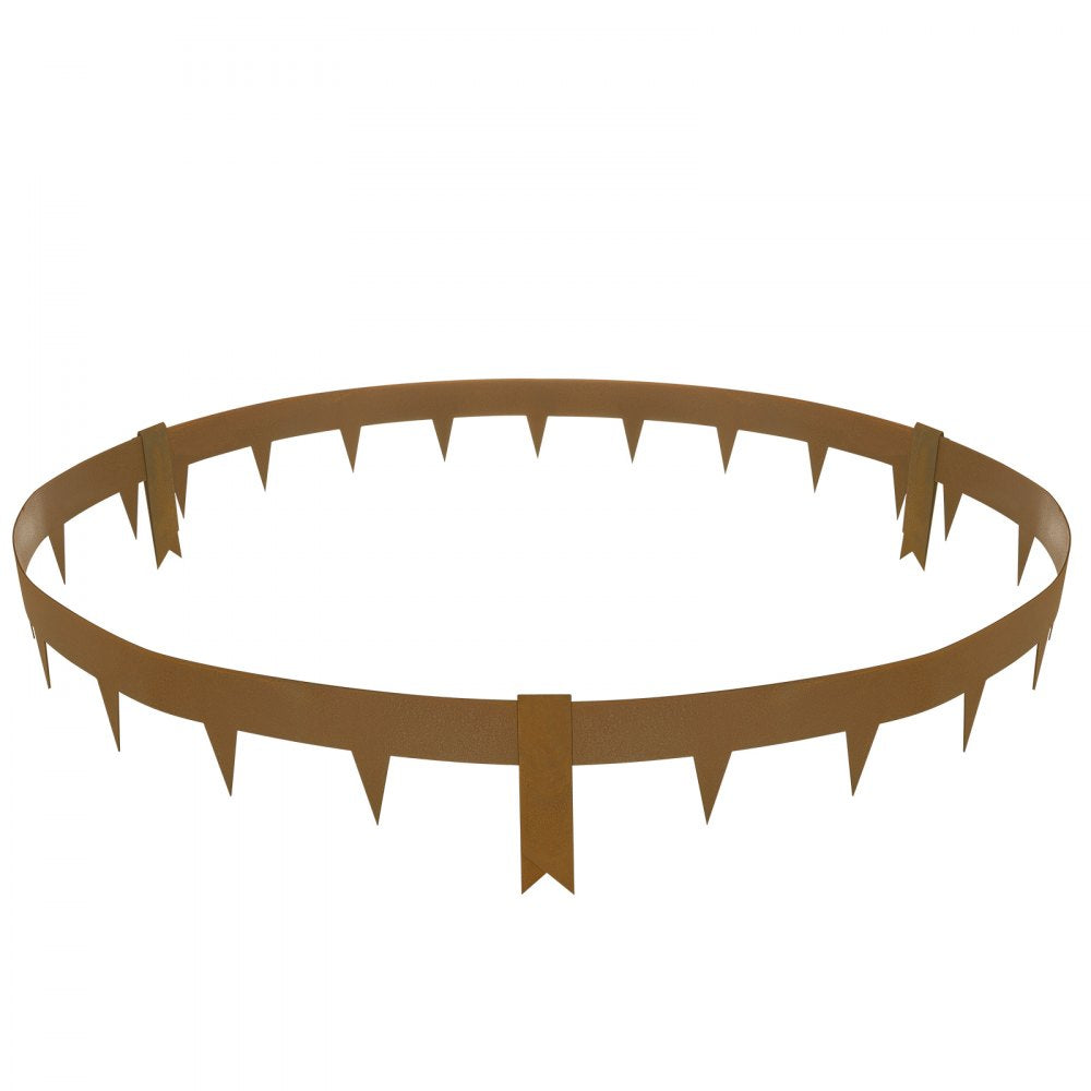 4.5in 10pcs - Bendable Steel Garden Edging, 39.6" L x 2" H