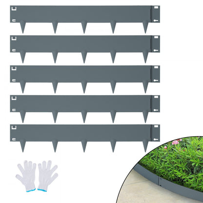 CYGREY39*4in - 39"x4" VEVOR Bendable Steel Landscape Edging for Gardens