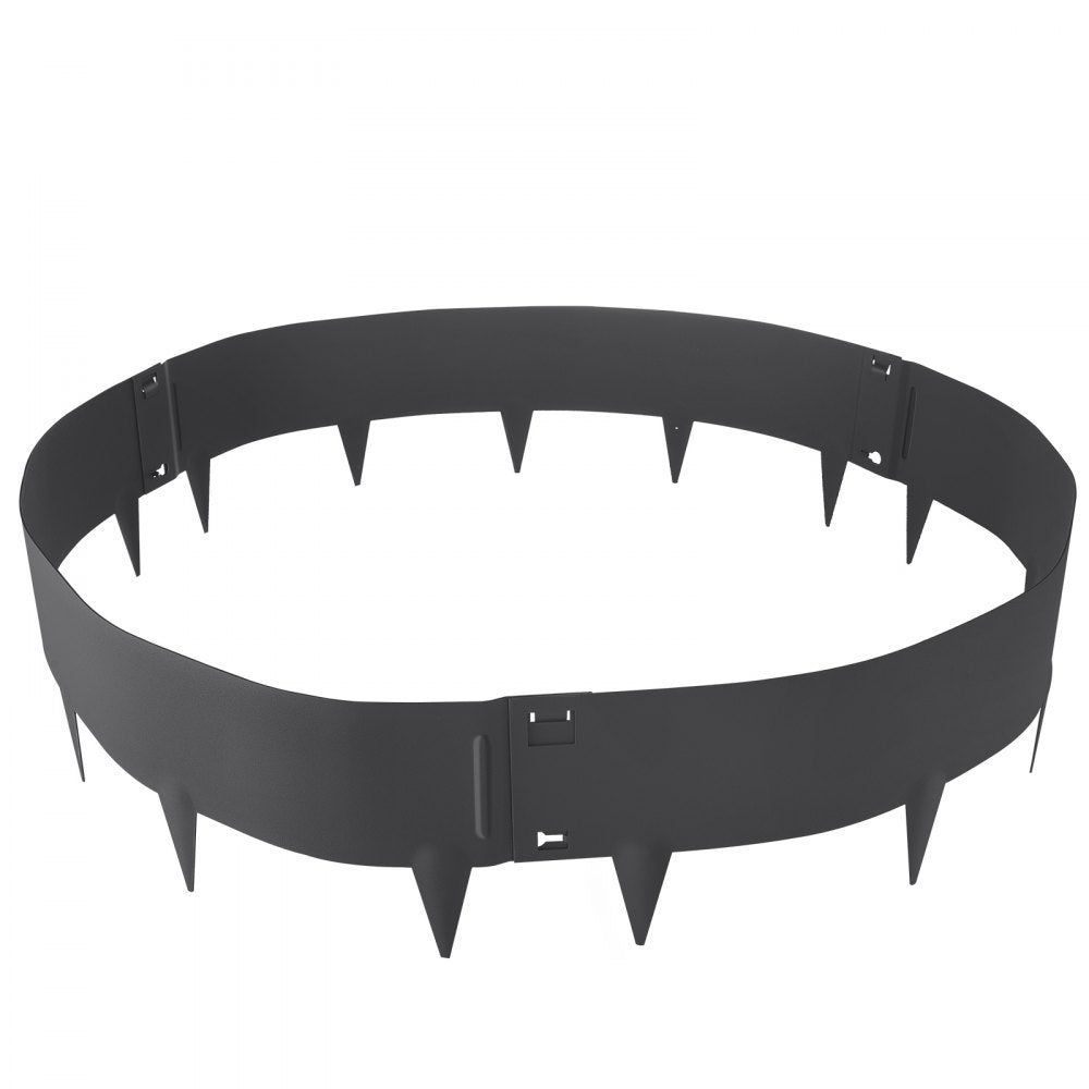 CYBLACK39*4in - 39" Steel Landscape Edging, 5-Pack Outdoor Borders