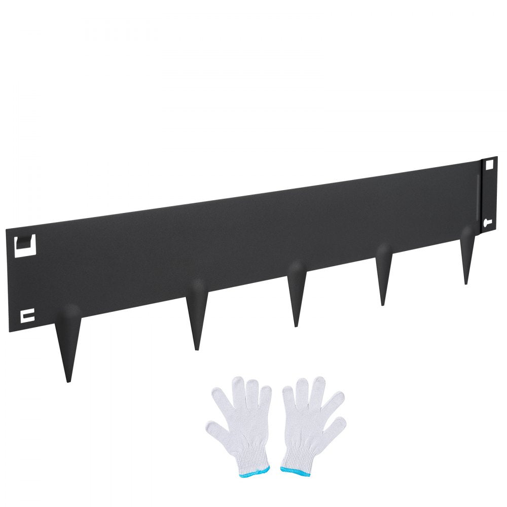 CYBLACK39*4in - 39" Steel Landscape Edging, 5-Pack Outdoor Borders