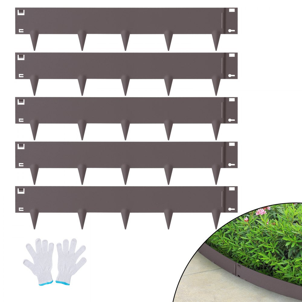 CYBROWN39*5in - Durable Steel Garden Edging Borders for Easy Installation
