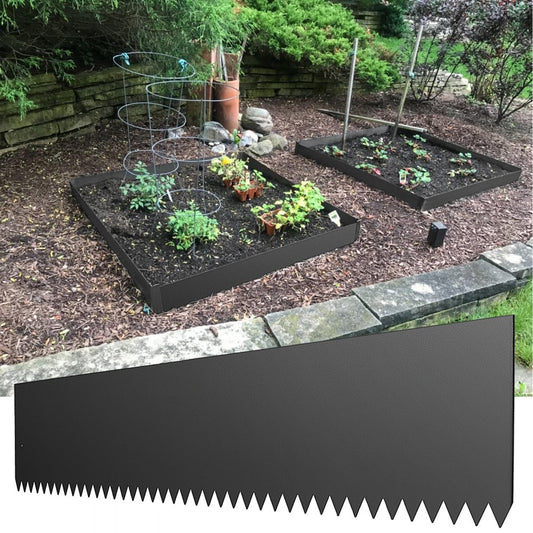 010822234363 - 40" Steel Landscape Edging, 6" High, Flexible Garden Barrier