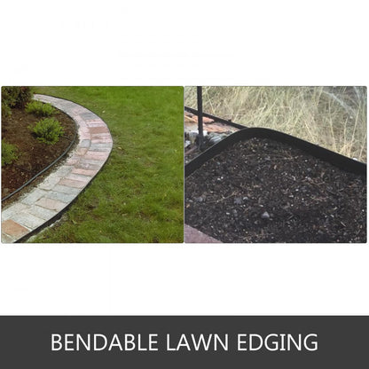 010822234363 - 40" Steel Landscape Edging, 6" High, Flexible Garden Barrier