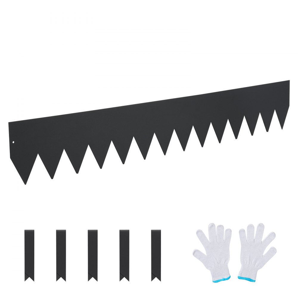 JC406in 3pcs - Heavy-Duty Steel Landscape Edging, 40" L x 6" H Strips