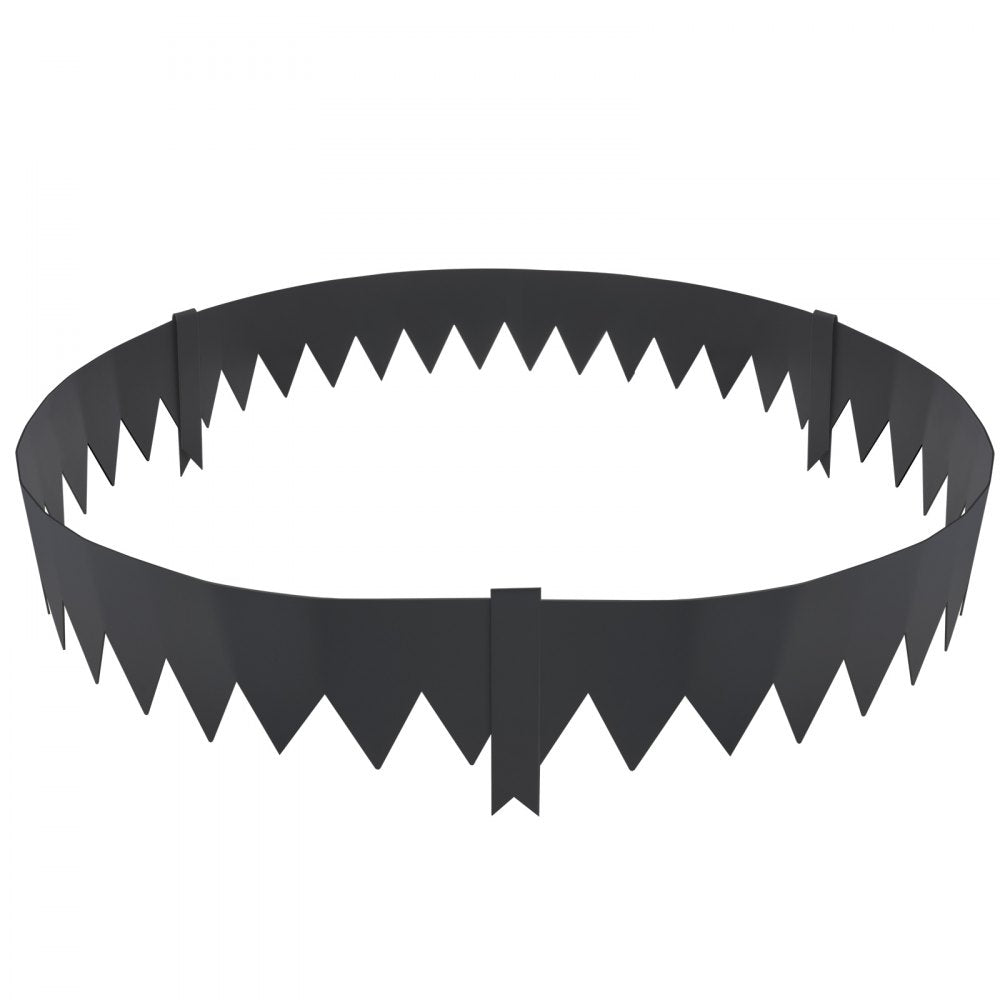 JC40*6in 6pcs - Durable Hammer-In Steel Landscape Edging for Neat Gardens