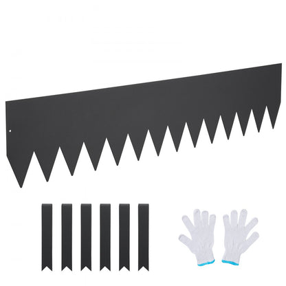 JC40*8in 4pcs - Heavy-Duty Steel Garden Edging for Clean Borders