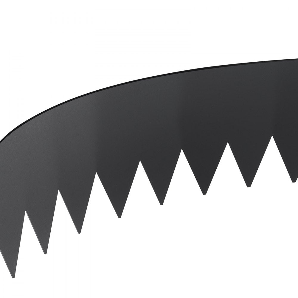 JC40*8in 6pcs - Galvanized Steel Landscape Edging, 0.07" Thick, Flexible Design