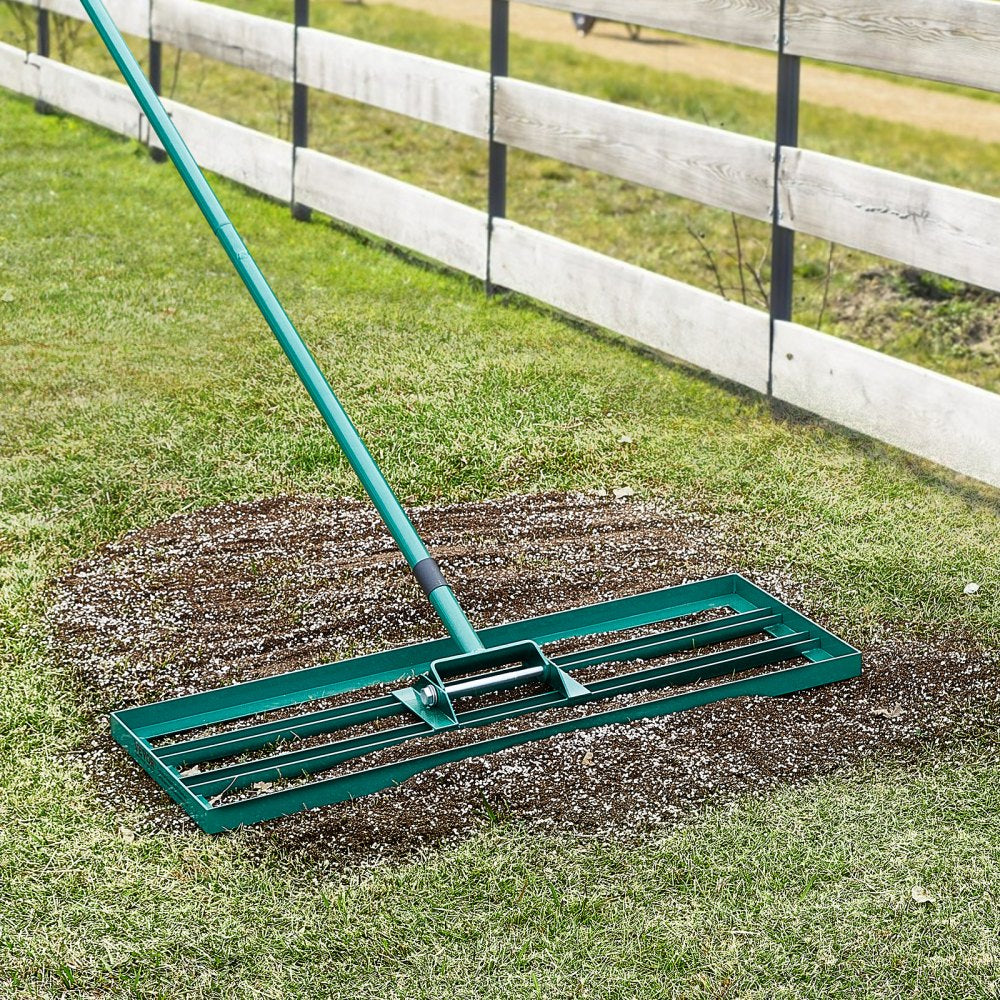 LJY9001 - 30" Heavy-Duty Lawn Leveling Rake for Perfectly Smooth Lawns