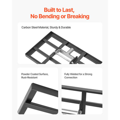 LJY9008 - Heavy-Duty 78in Lawn Leveling Rake with Rotating Handle