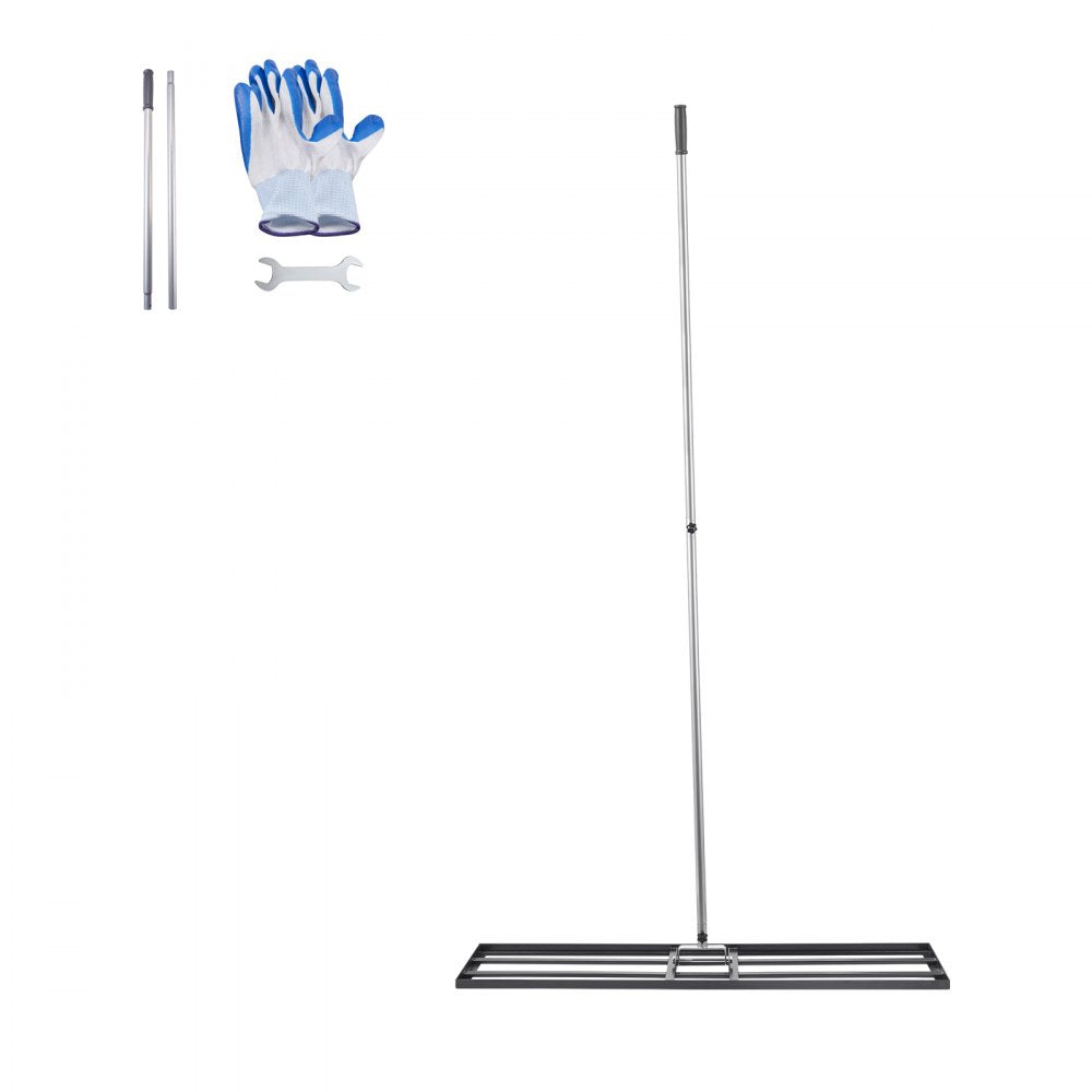 LJY9011 - Heavy-Duty Lawn Leveling Rake with 180° Handle for Easy Use
