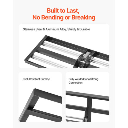 LJY9006 - Heavy Duty Lawn Leveling Rake with 180° Rotating Handle