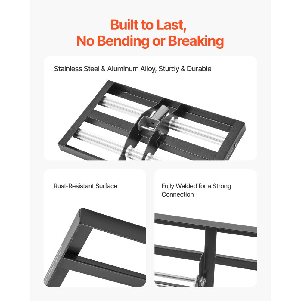 LJY9004 - 10x17" Stainless Steel Lawn Leveling Rake with Adjustable Handle