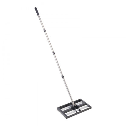 LJY9004 - 10x17" Stainless Steel Lawn Leveling Rake with Adjustable Handle