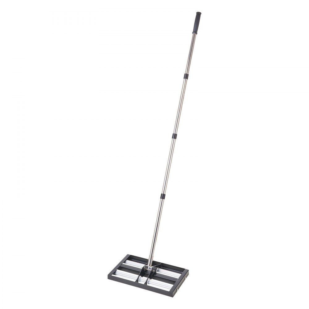 LJY9004 - 10x17" Stainless Steel Lawn Leveling Rake with Adjustable Handle