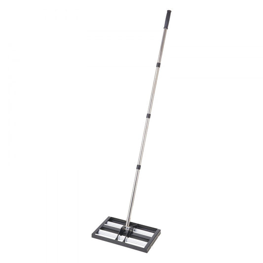 LJY9004 - 10x17" Stainless Steel Lawn Leveling Rake with Adjustable Handle