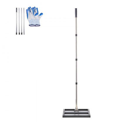 LJY9004 - 10x17" Stainless Steel Lawn Leveling Rake with Adjustable Handle