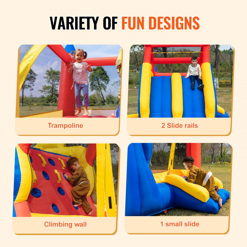 PL2472 - VEVOR 183.1x102.4x92.5" Inflatable Bounce House for Kids