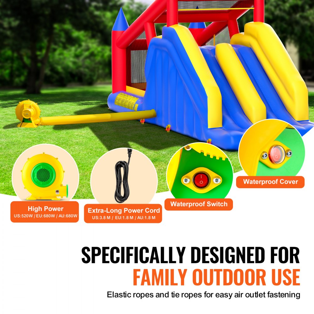 PL2472 - VEVOR 183.1x102.4x92.5" Inflatable Bounce House for Kids