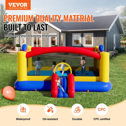 PL2464 - VEVOR 177.2" Inflatable Bounce House for Kids, Ages 3-10