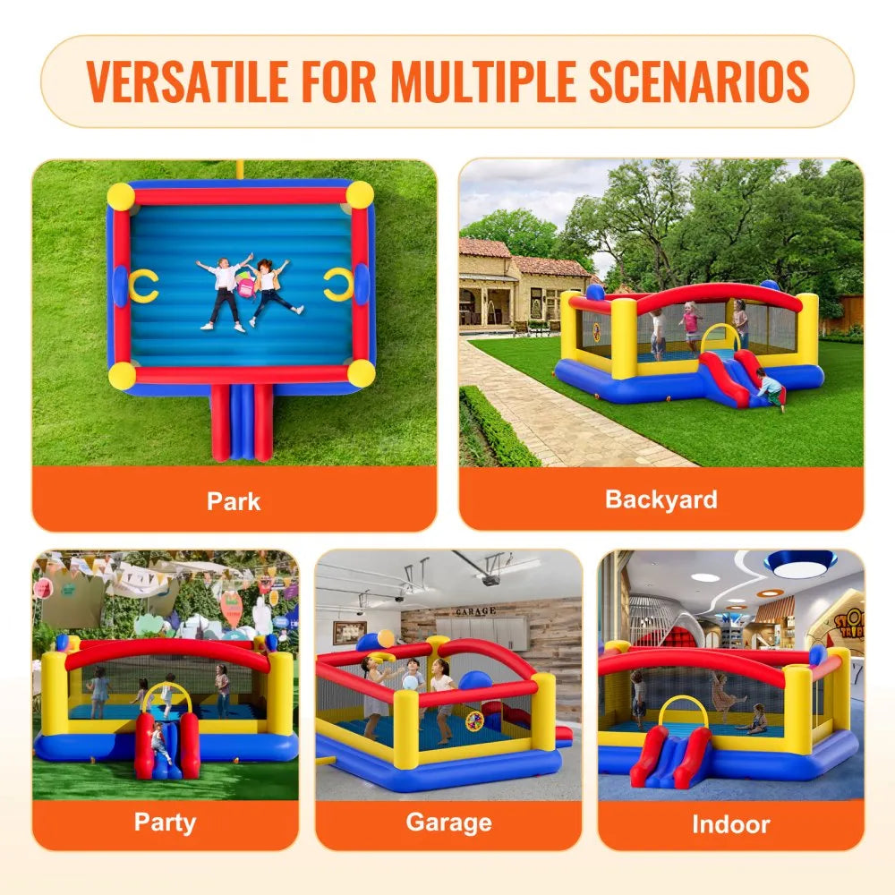 PL2464 - VEVOR 177.2" Inflatable Bounce House for Kids, Ages 3-10