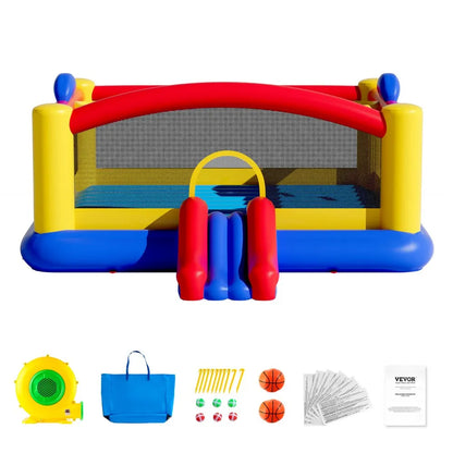 PL2464 - VEVOR 177.2" Inflatable Bounce House for Kids, Ages 3-10
