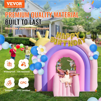 PL2462 - Durable Inflatable Bounce House 110.2x90.6x90.6 inches for Kids